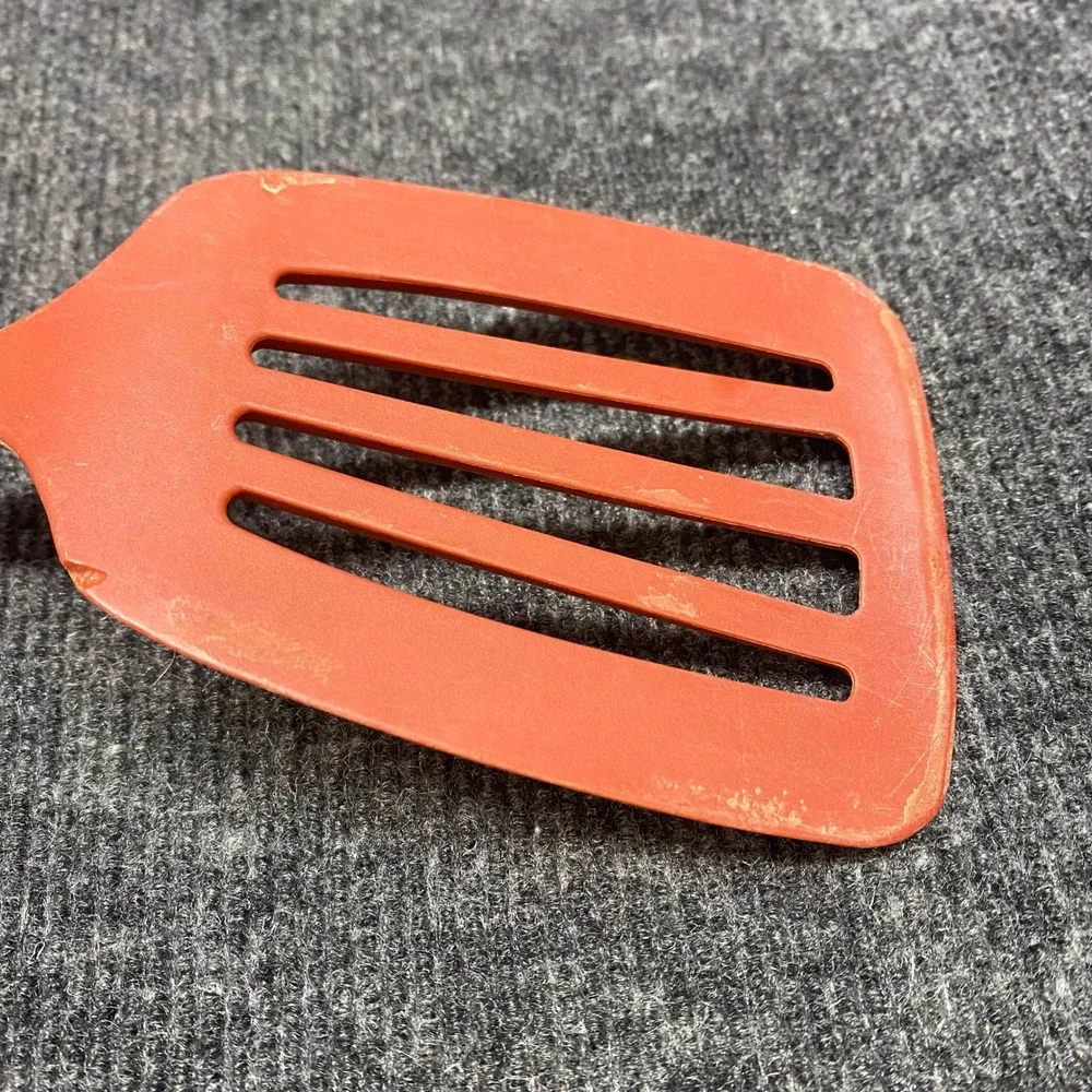 KitchenAid Red Silicone Utensil Set 3pc Slotted Turner Spatula Basting Brush
